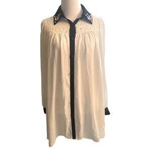 Rhinestone & pearl studded Mini dress!